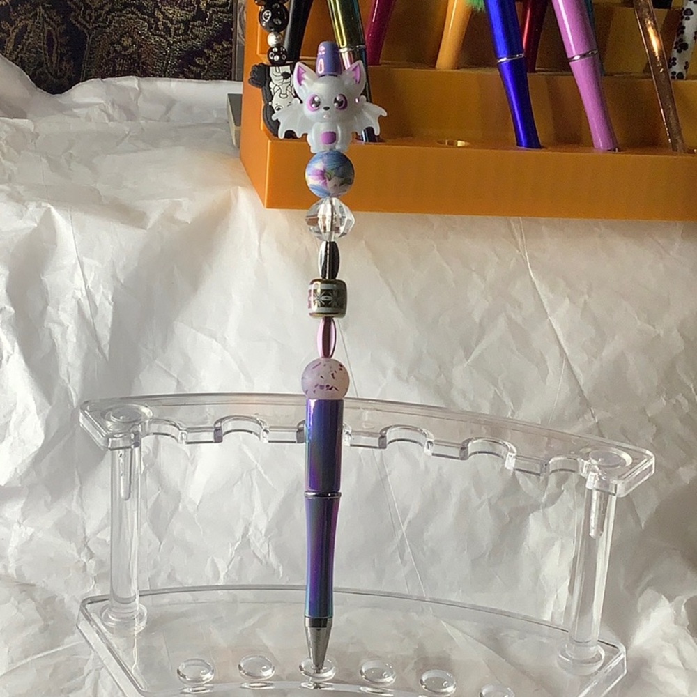Beaded Bat Pen